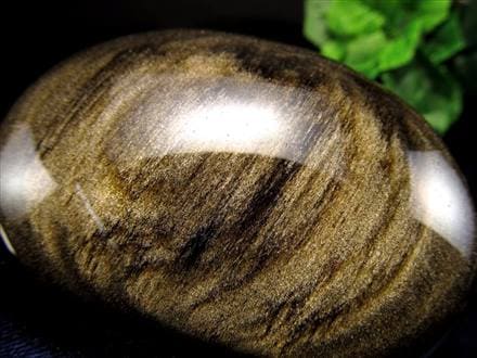 ☆つやつや光沢！磨き石☆シラー効果抜群☆魔除け・厄除けの石