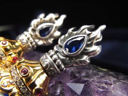 ◇数量限定入荷！◇天珠×密教法具◇ブルーアゲート【青瑪瑙】使用