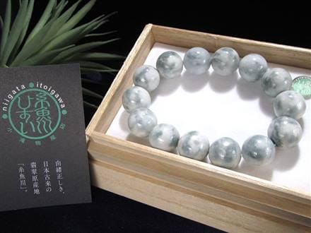 水晶龍神彫回文珠本翡翠アラシャンライモナイト&花雫ルチルクォーツアラシャンブレス 国産石の一級品】☆極上品質×職人技☆大珠☆世界最古の翡翠