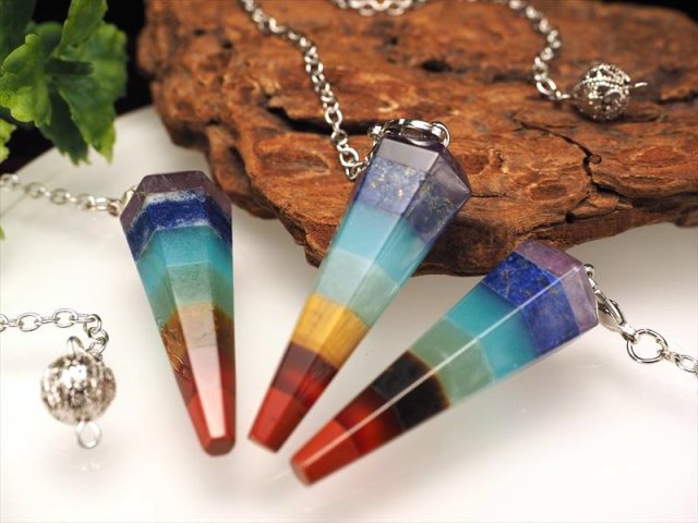 ☆限定ご提供☆ペンダントトップにも♡【7種チャクラ対応ペンデュラム