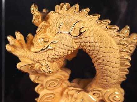 大開運置物】◇迫力満点！特大サイズ◇純金仕上げ！ゴールド