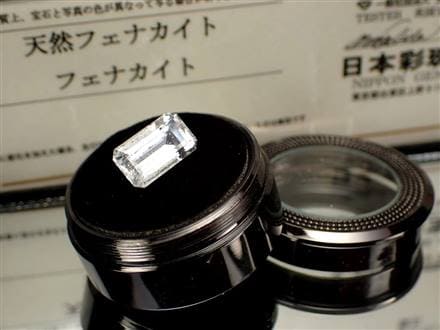 ◇希少性抜群！液体を内包したフェナカイト◇【鑑別書付属】◇世界一 