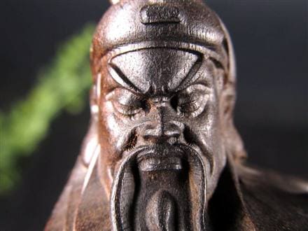 ◇限定1点◇三国志の英雄「関羽」×「沈香」伝説の香木◇極上！繊細彫刻