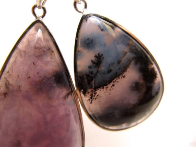 ☆希少パープルアゲート！☆インド産☆デンドリティック入りパープル