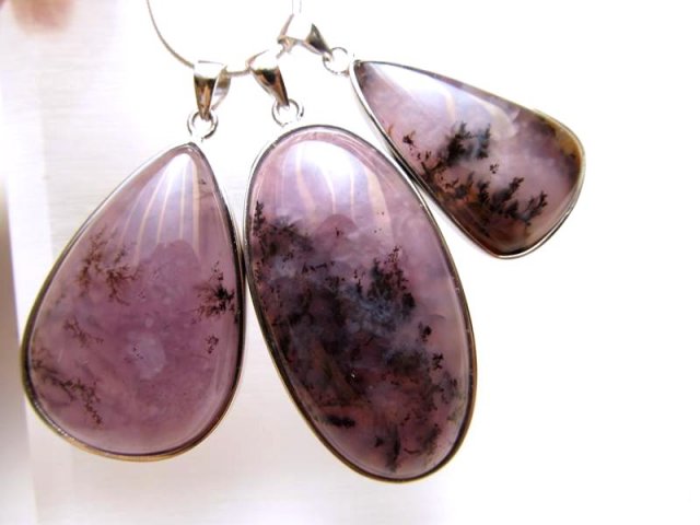 ☆希少パープルアゲート！☆インド産☆デンドリティック入りパープル