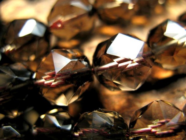 ☆一連☆極上スターカット☆5A☆スモーキークォーツ【煙水晶】☆スター