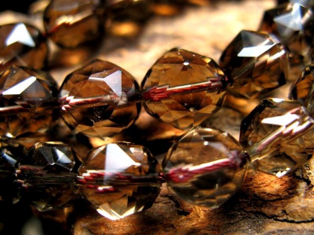 ☆一連☆極上スターカット☆5A☆スモーキークォーツ【煙水晶】☆スター