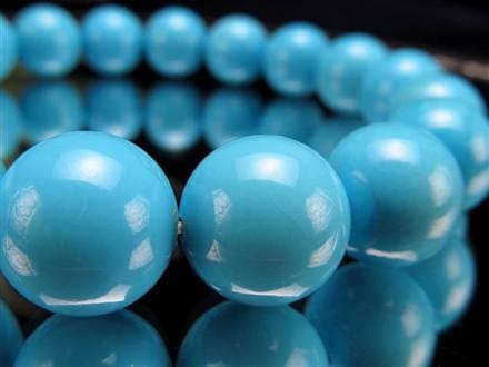 最高級スリーピングビューティー産ターコイズ 最高級スリーピングビューティー・ターコイズ18KGペンダントトップ（L