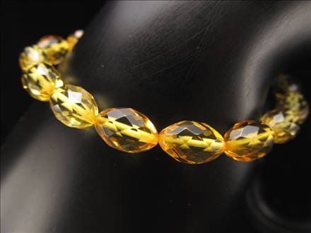 ◇キラキラカット！天珠タイプ◇蜂蜜のようなハニーイエローカラー