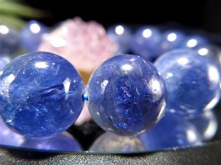 ☆極上の輝き！透明キラキラ結晶☆濃厚青紫色☆人生を良い方向へと導く 