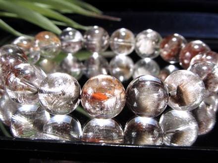 超激煌 美宝珠 極上別格品 ルチルインクォーツ 丸玉 天然石 プラチナ シルバー ブラジル産]ブラウンシルバールチルクォーツ丸玉/スフィア - 埼玉県