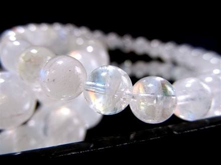 希少石】入手困難レインボームーンストーンブレスレット約7mm 