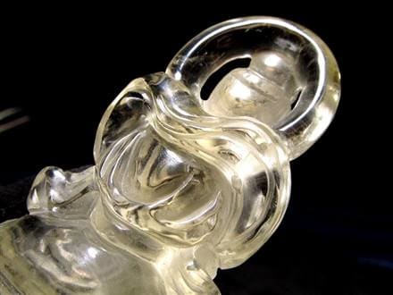 極上品　観音水晶　置物　約12cm ◇極上品！職人による繊細彫刻◇豊かな表情が鮮明に彫刻された逸品