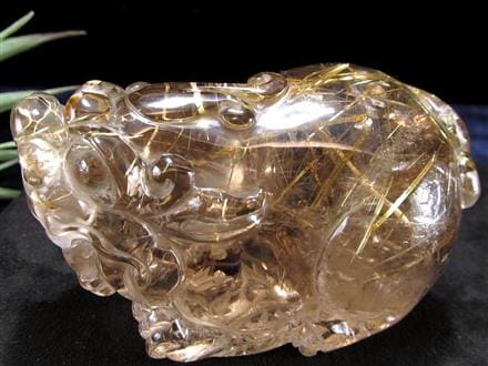 ゴールドタイチンルチルクォーツ（金針水晶）/約9mm/ad-01361 【公式通販】