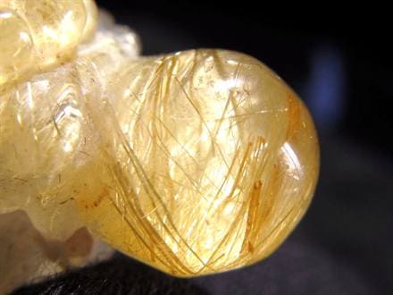 ◇究極の煌き◇細部まで彫り込んだ極上金針水晶彫刻置物◇財運を高める