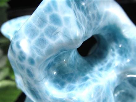 天然石☆ラリマー原石②４８mm×２１ｍｍ☆ラリマーらしい模様が美しい模様！！ 天然石☆ラリマー原石②48mm×21mm☆ラリマーらしい模様が美しい