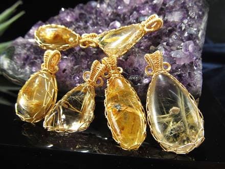 ゴールドルチルクォーツ ペンダント （ゴールドルチルクォーツ  