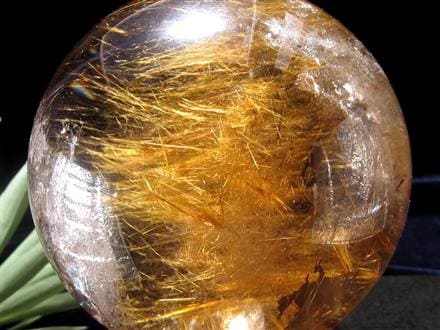高品質　透明度高　極太金針タイチンルチル　ルチルクォーツ　ゴールドルチル　天然石 極みの逸品】☆絶大な存在感！太陽放射ルチル☆透明度抜群！板状