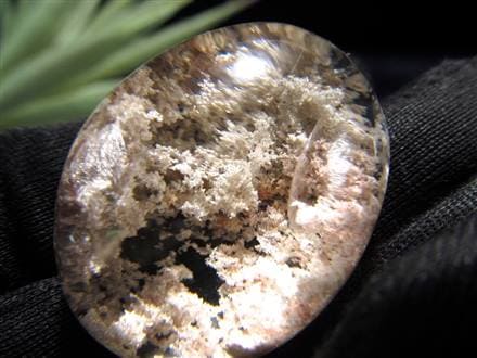 超高品質✴︎透明感ありガーデンクォーツ/庭園水晶✴︎43.8㎜ 超美品】ガーデンクォーツ 天珠型ビーズ 穴なし 庭園水晶 幽霊
