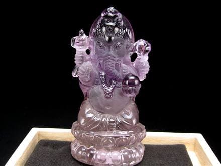 【値下げしました】アメジスト ガネーシャ像 値下げしました】アメジスト ガネーシャ像 【公式通販】