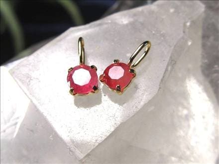 レッドエンジェルラダー ペンダントトップ 天然石20.2mm② ◇数量限定！◇贅沢18金ゴールド仕様◇ペンダントトップ◇