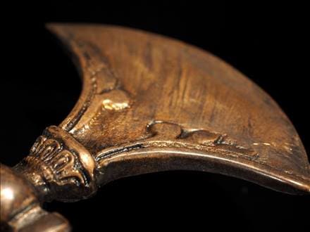 呪物ゴートスカル チベット密教 法具 チベット 山羊のカパラ ヴィンテージ