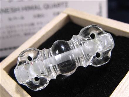 【No,2】ネパール ヒマラヤ水晶製 金剛杵 バジュラー 空海と密教美術 ☆限定入荷！神聖な力強いパワー☆希少！ダブルヴァジュラ！☆ツーソン