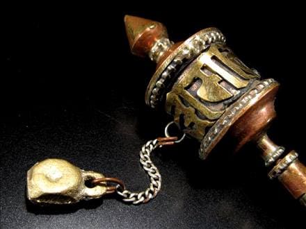 レア品】 すばや マニ車 チベット密教法具 アンティーク チベット密教  