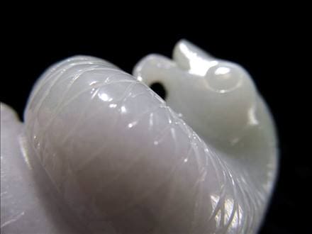 本翡翠 鳳凰彫刻 平等院 天然石 置物 工芸品 一刀彫 重さ約5kg 本翡翠