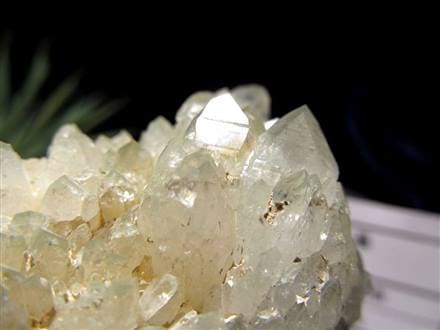 天然鉱石 結晶 透明感のある黄色フラワークォーツクラスター 採掘鉱山より直輸入】アーカンソー産ゴールデンクォーツ