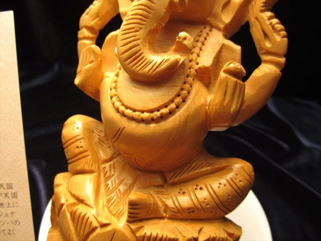 ★特選オンリー１★夢を叶える象♡【一点物♢極上一級手彫りガネーシャ置物】❤️ ☆特選オンリー1☆夢を叶える象♡【一点物♢極上一級手彫り