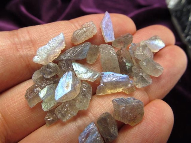 綺麗✨盆石水石鑑賞石 観賞石 シラーラブラドライト 原石磨き送料無料