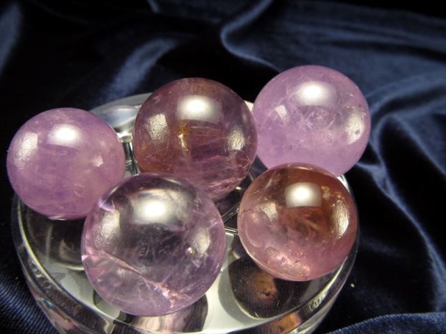 セット☆ ラベンダーアメジスト天然石アメトリンスフィア丸玉紫黄水晶
