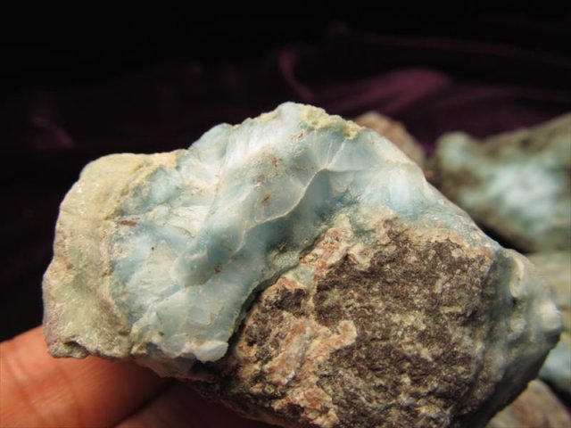 ラリマー　ドミニカ　ブレスレット　カリブ海 ドミニカ共和国産 ブルーペクトライト 1点物】ドミニカ共和国産 ラリマー 11.5mm ブレスレット_D26