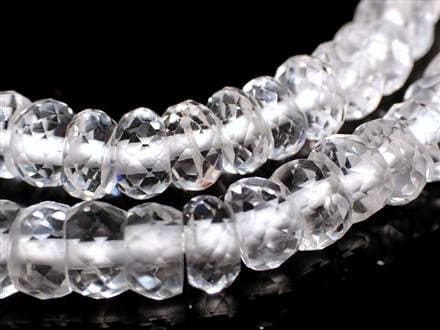 ペタライトブレスレット 透明 最高品質] ペタライトブレスレット（約7mm玉・鑑別書付） - 埼玉県吉川