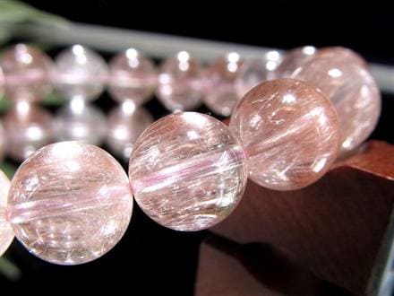 透明感抜群！ピンクサゲニティッククォーツ(ラビットヘアルチル