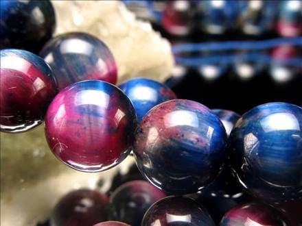 ☆一連☆宇宙を映す奇跡の輝き☆深紅と蒼の銀河流彩☆幸運と守護