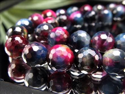 ☆一連☆宇宙を映す奇跡の輝き☆深紅と蒼の銀河流彩☆幸運と守護