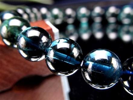 インディゴライトトルマリン　ブレスレット（9mm） 9mm 18cm ブルートルマリン ブレスレット メンズM、レディースLサイズ