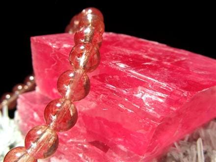 閉山・極上】インカローズ 原石 ロードクロサイト 結晶 鉱物標本 一点