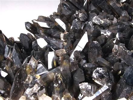 秘蔵放出】◇自然の神秘！◇圧巻の巨大群生黒水晶◇剣山のように無数の