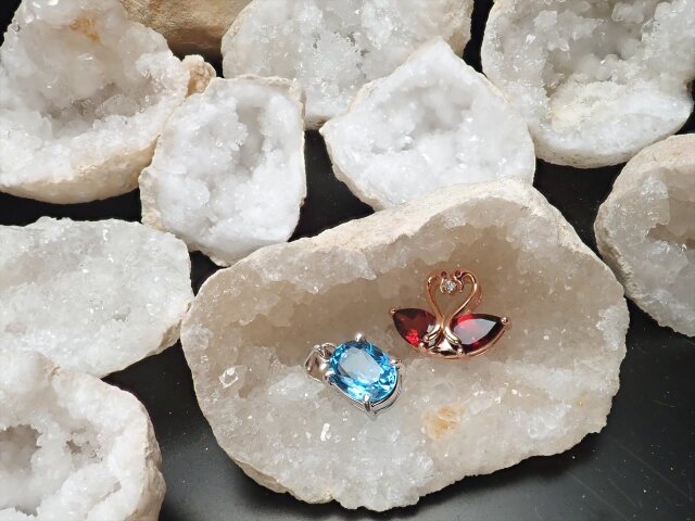 水晶ミニクラスターセット