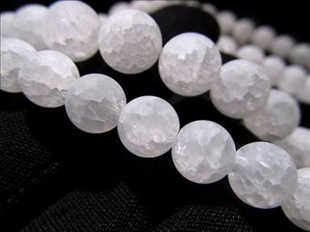 ☆一連☆つや消しマット☆レインボー水晶(爆裂水晶)☆【ブラジル産】