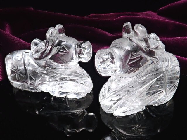 【超希少】ヒマラヤ水晶彫刻 ヒマラヤ水晶ガネーシャ彫刻置物 ヒマラヤ水晶 マニカラン産 48mm