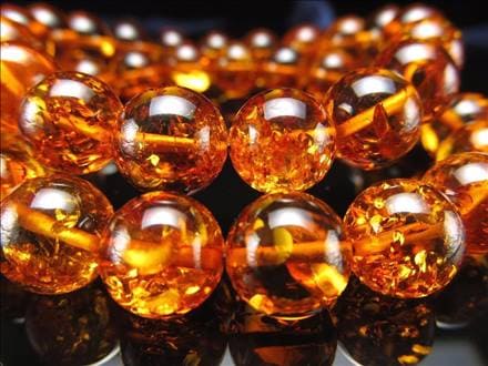 【天然琥珀/最強品質】希少ブランデーアンバー＊貔貅型＊…他　天然石ブレスレット 天然琥珀 ミャンマー産 レッドブルーアンバー 11.5mm玉ブレスレット