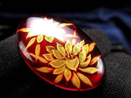 ☆職人が創り出す芸術作品☆極上天然アンバー使用☆職人が