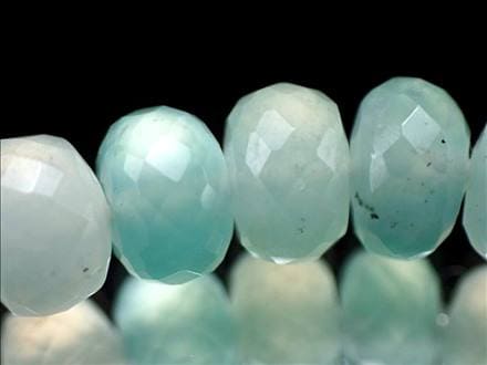 ヒトデのラリマーとキラキラボタンカット水晶 ◇クロム由来による爽やかなミントブルー◇キラキラボタンカット