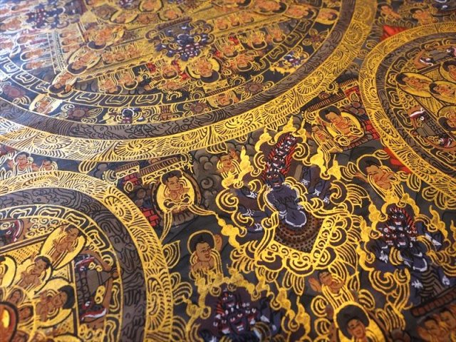 ◇貴重な本物・曼荼羅（マンダラ）◇手書きの精密画◇1点物◇チベット
