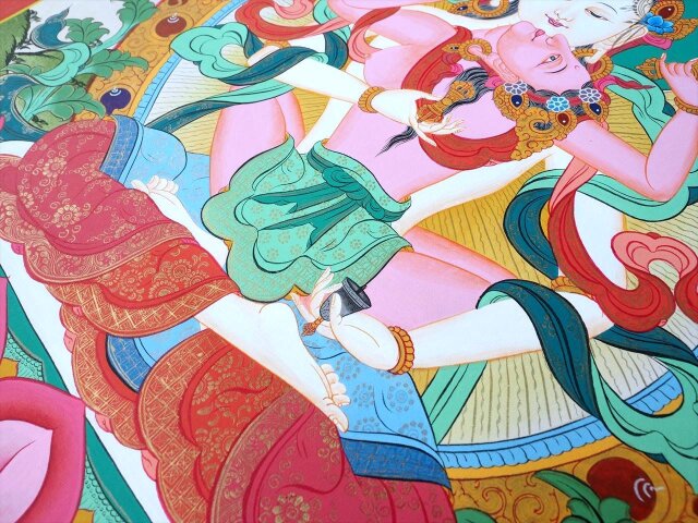 ◇貴重な本物・曼荼羅（マンダラ）◇手書きの精密画◇1点物