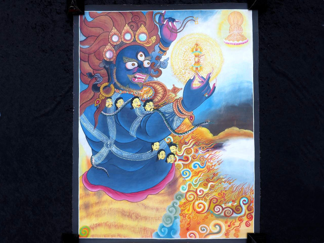 ◇貴重な本物・曼荼羅（マンダラ）◇手書きの精密画◇1点物◇チベット